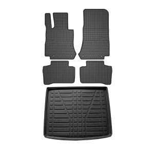 Mercedes GLC Floor-Trunk Mats - Omac - El-Toro & YPS - Black - 2016 Mercedes GLC Floor-Trunk Mats - Omac - El-Toro & YPS - Black - 2016